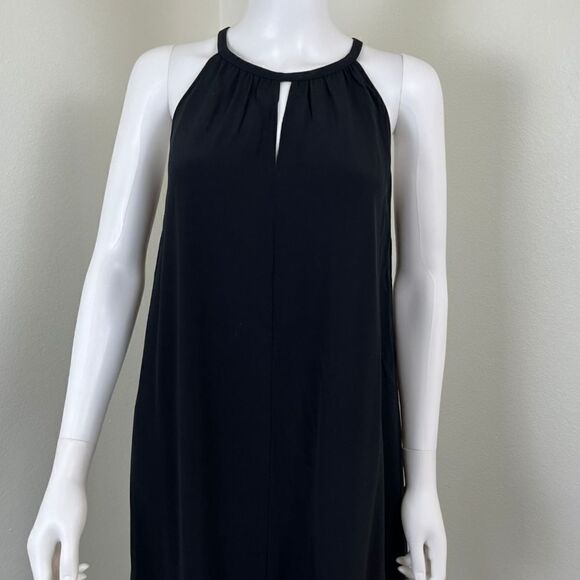 Eileen Fisher Women Size S Black Tencel Viscose Crepe Midi NEW Halter Dress - Picture 4 of 16